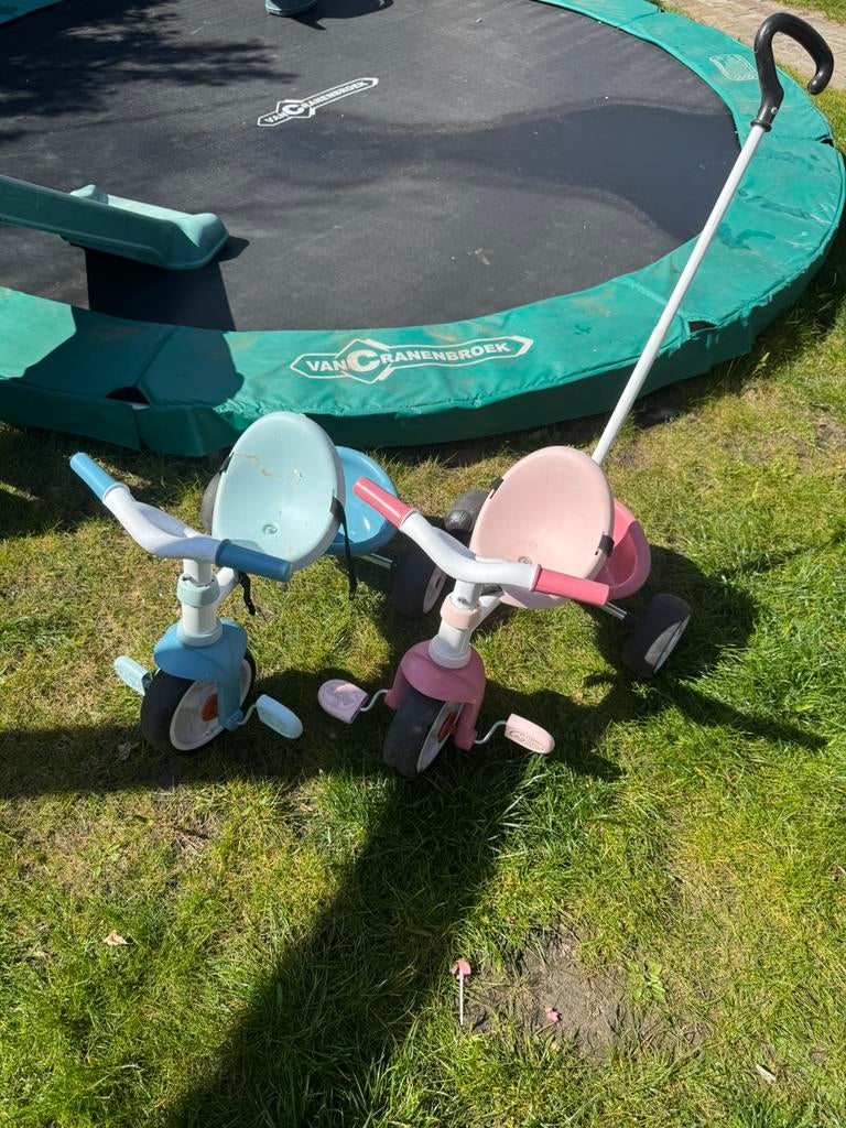 Smoby driewieler, Ophalen, Gebruikt, Duwstang