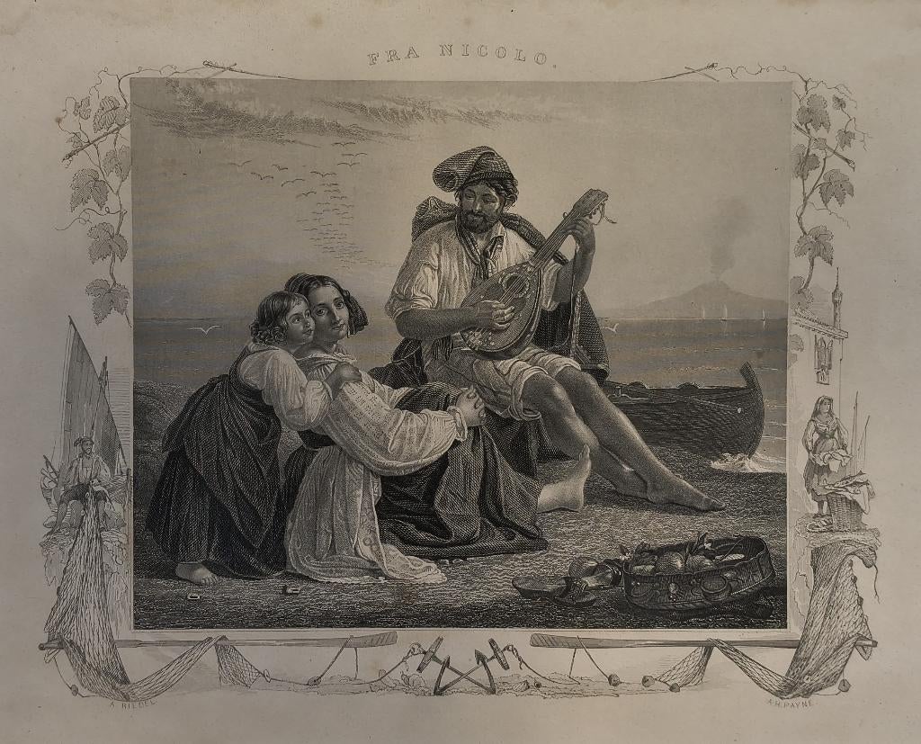 Fra Nicolo - Augustus Riedel, Enlèvement ou Envoi, Vie quotidienne, Gravure