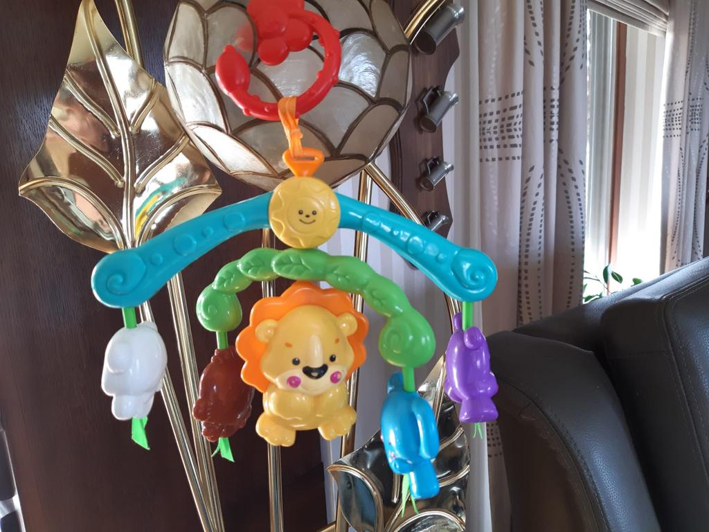 Mini mobiel fisher price, Ophalen of Verzenden, Gebruikt, Overige typen, Met geluid