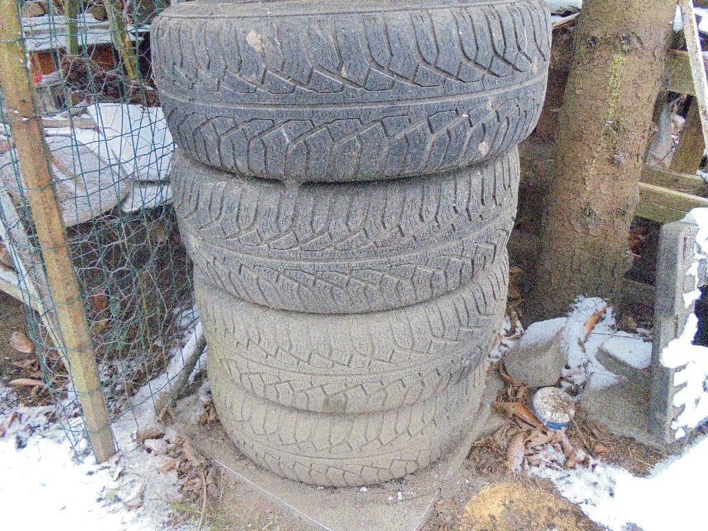 4 roues montées en pneus neige 205/55 R 16 pour peugeot 308, Ophalen, Gebruikt, 16 inch, Banden en Velgen