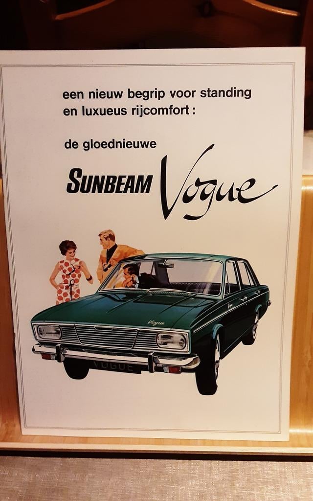 Sunbeam vogue brochure, Ophalen of Verzenden, Zo goed als nieuw