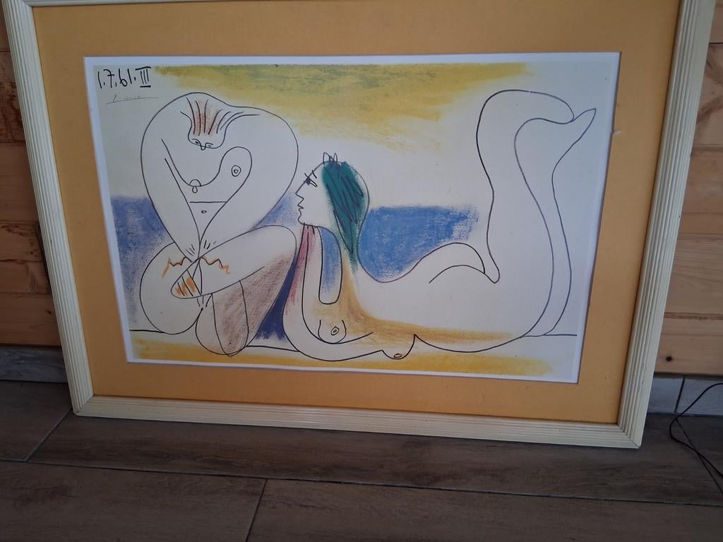 Litho pablo picasso, Ophalen of Verzenden