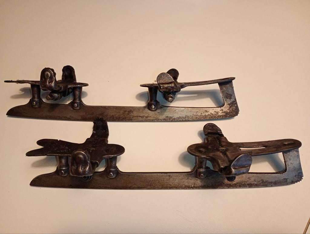 Antieke metalen schaatsen, Ophalen of Verzenden