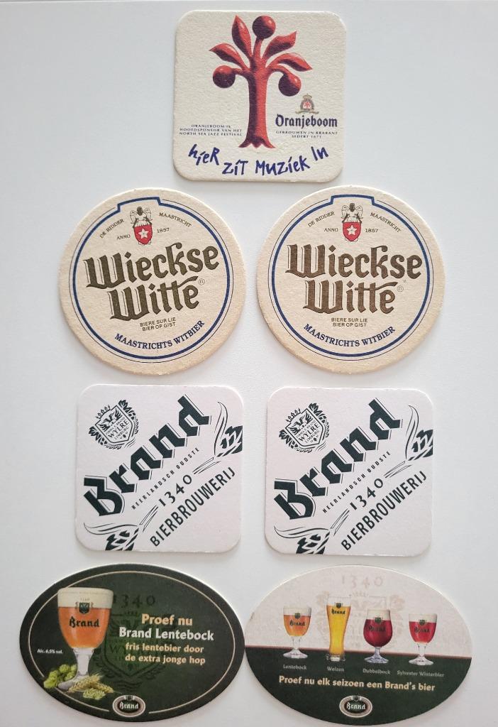 bierkaartjes brand oranjeboom wieckse witte Nederland viltje, Verzamelen, Biermerken, Ophalen of Verzenden, Zo goed als nieuw