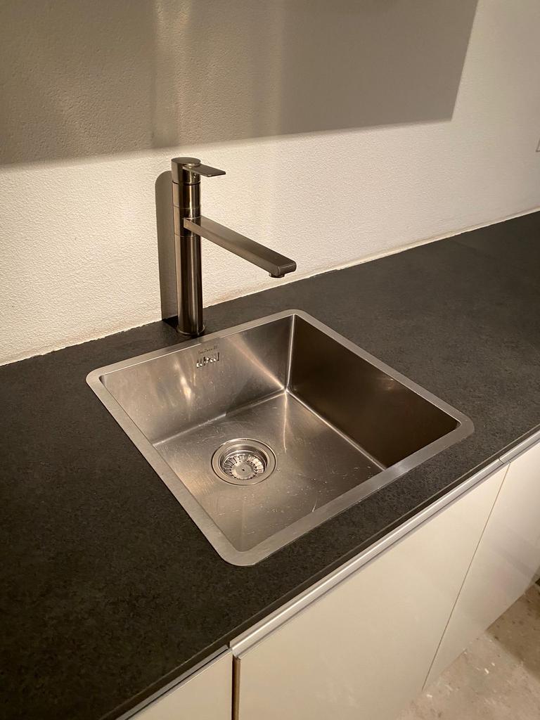 Complete Hoekkeuken Greeploos + APPARATUUR + GEDEMONTEERD, Huis en Inrichting, Wit, Hoekkeuken, Ophalen of Verzenden, Greeploos