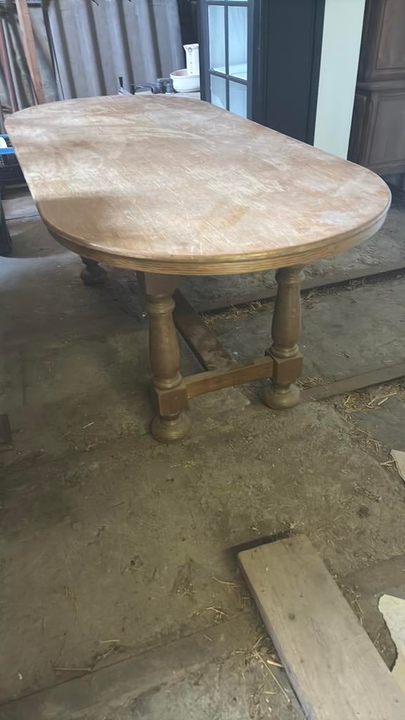 Table ovale en chêne +6 chaises, Enlèvement