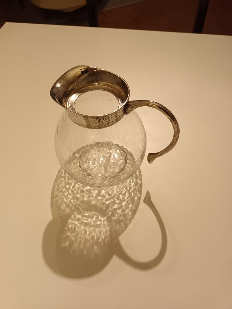 Carafe - look cristal et argent, Maison & Meubles, Cuisine | Vaisselle, Comme neuf, Autres types, Autres styles, Autres matériaux