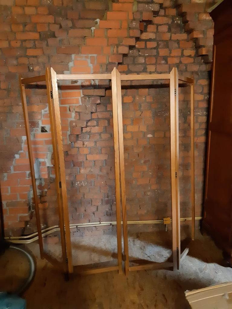 Paravant en bois 4 éléments, Enlèvement, Comme neuf