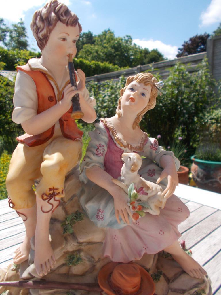 Capodimonte groot porseleinen beeldje 1950s, Ophalen of Verzenden