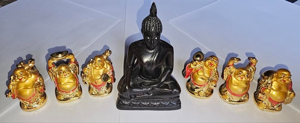 1 Thai en 6 kleine Chinese Buddha, Ophalen, Zo goed als nieuw