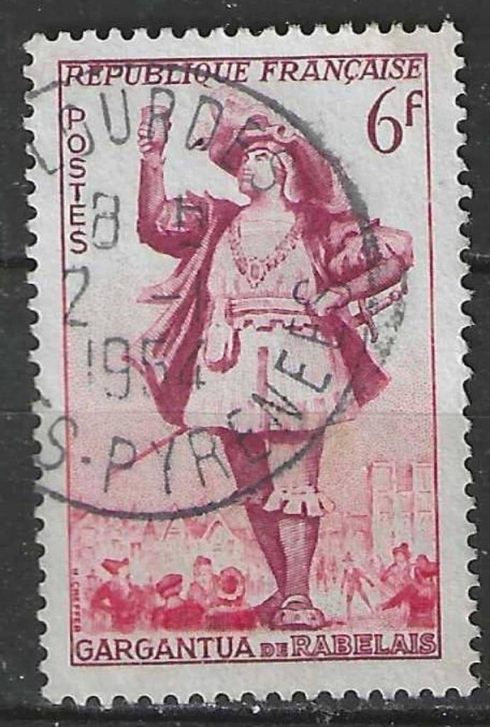 Frankrijk 1953 - Yvert 943 - Theater - Gargantua    (ST), Verzenden, Gestempeld