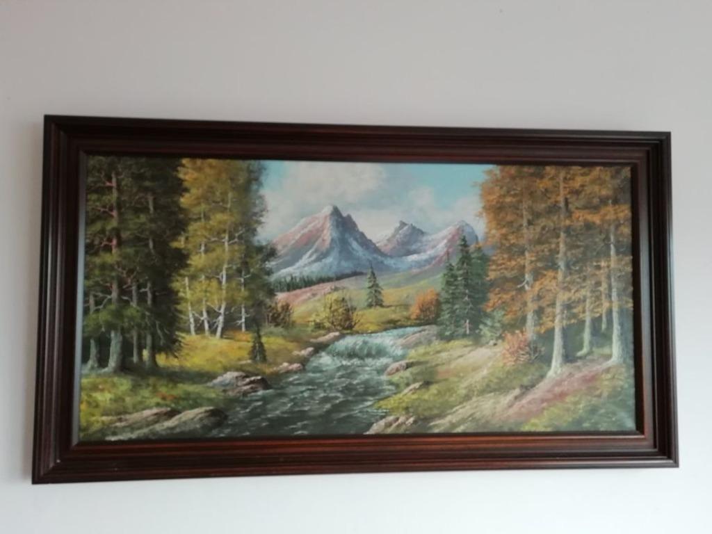 schilderij op doek, Ophalen