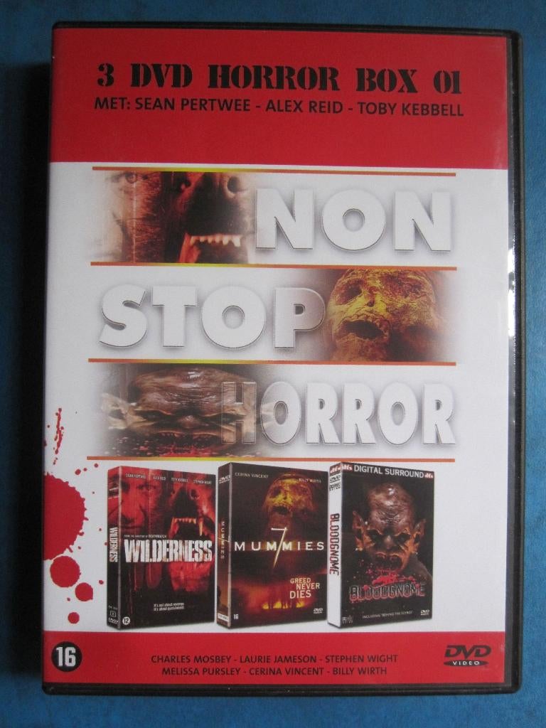 3 DVD Horror Box 01 (3 films op 3 disc), Cd's en Dvd's, Vanaf 16 jaar, Ophalen of Verzenden, Zo goed als nieuw, Boxset