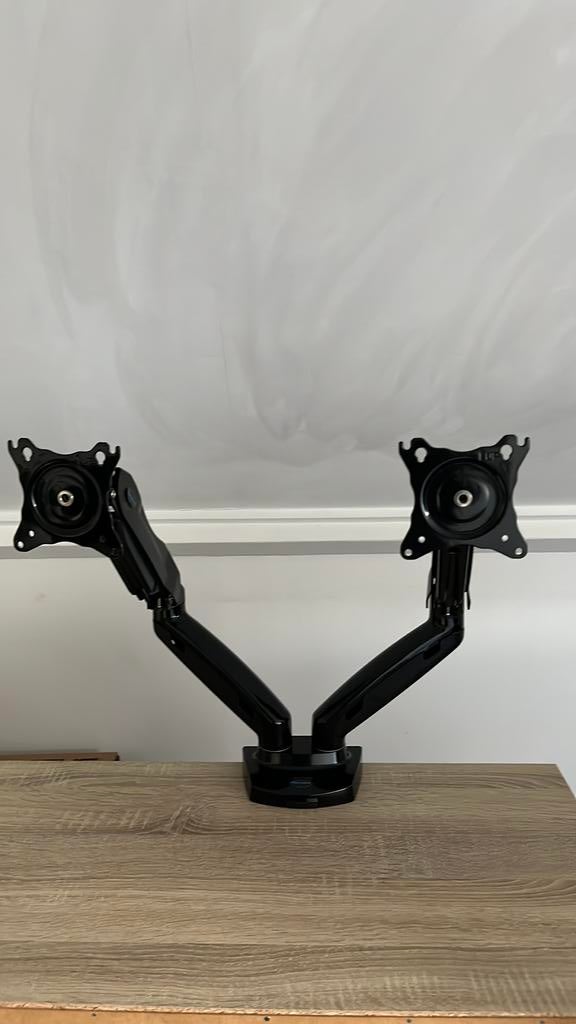Monitor Arm Dual HuaNuo - 2 27 inch monitors, Computers en Software, Monitoren, Ophalen, Zo goed als nieuw