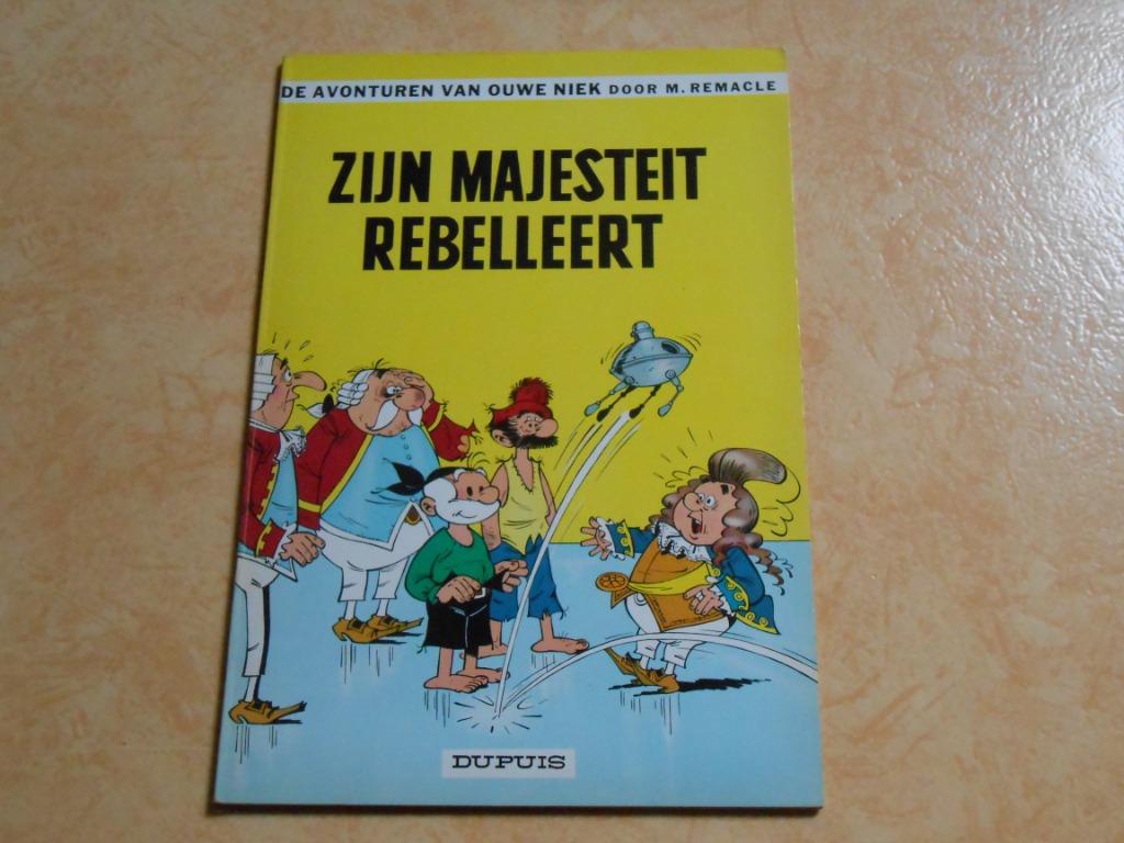 Ouwe Niek en Zwartbaard 8 Zijn Majesteit rebelleert 1964 1st, Boeken, Stripverhalen, Eén stripboek, M. Remacle, Ophalen of Verzenden