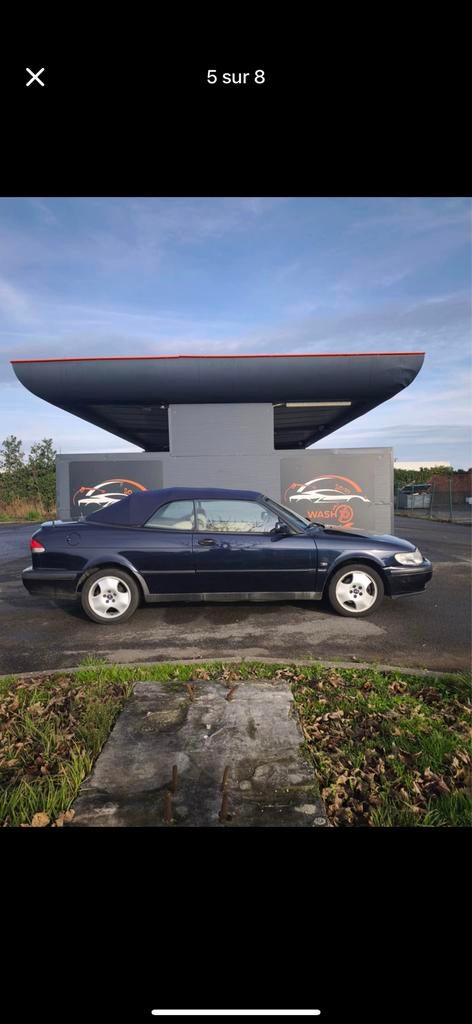 Saab 9-3, Auto's, Saab, 4 zetels, Cabriolet, Blauw, Elektrische ramen