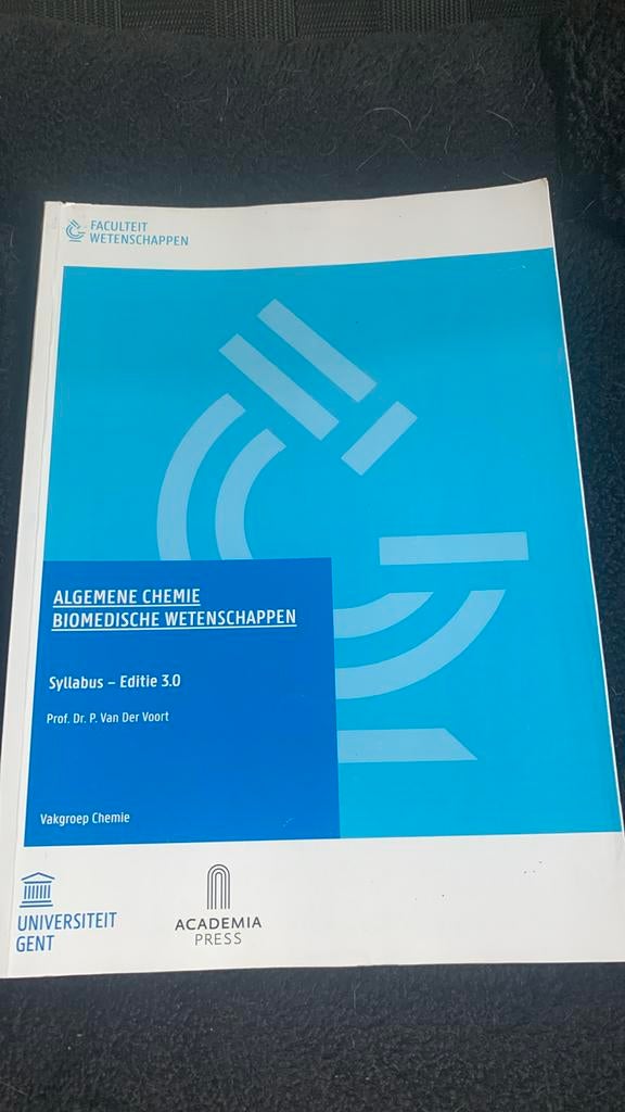 algemene chemie biomedische wetenschappen syllabus ed 3.0, Ophalen, Zo goed als nieuw