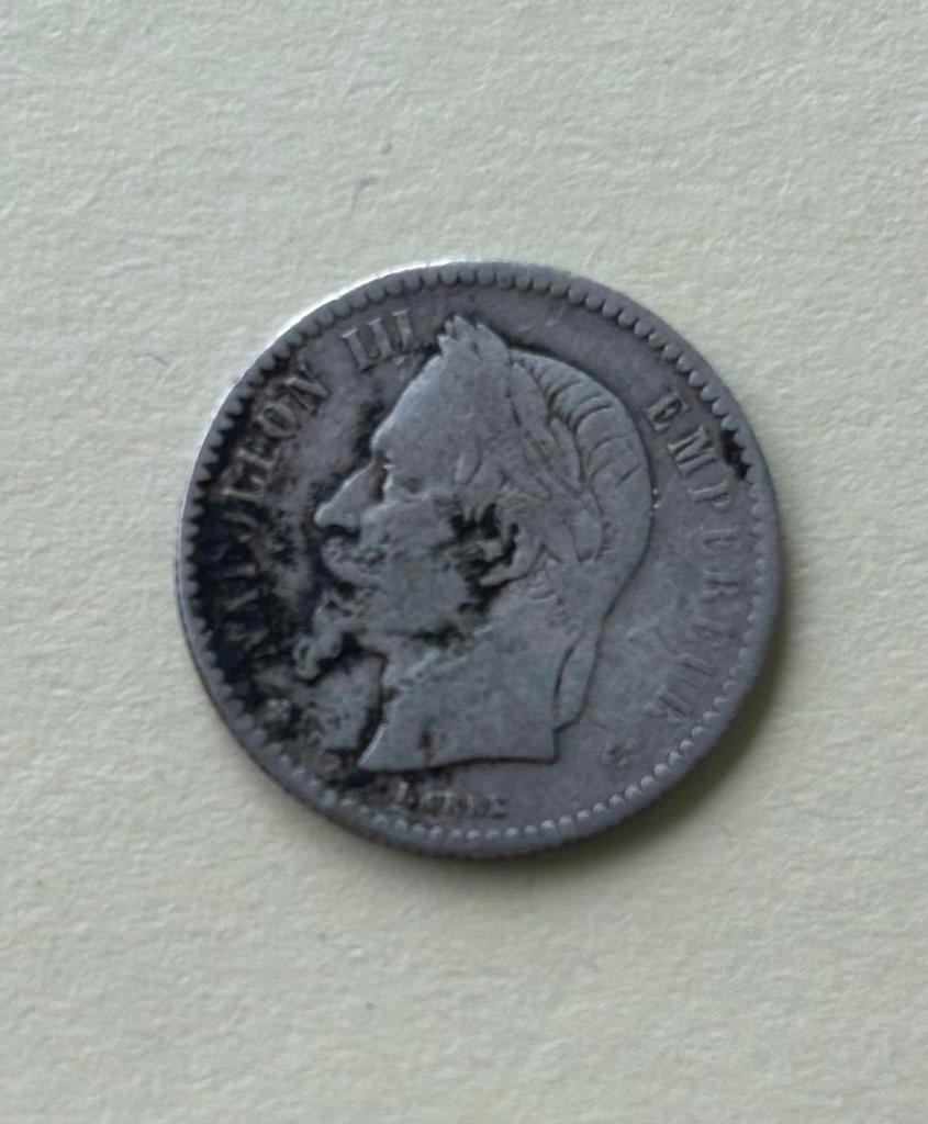 50 centimes Napoleon III 1864 BB, Ophalen of Verzenden, Frankrijk, Losse munt, Zilver
