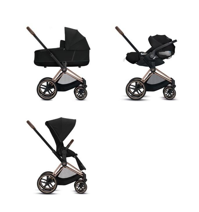 Cybex 3-in-1 set, Gebruikt, Verstelbare duwstang, Ophalen, Kinderwagen