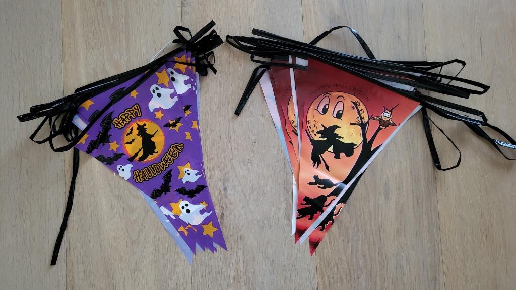 2 lignes de drapeaux d'Halloween, Enlèvement ou Envoi, Utilisé, Décoration
