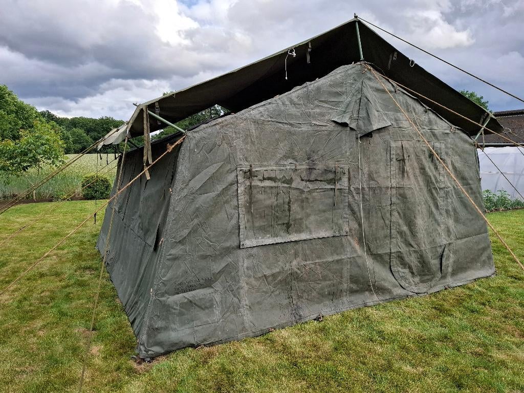 Legertent - TEMPER 5x5m, 10x5m, 15x5m, 20x5m (US army), Caravans en Kamperen, Tenten, Ophalen, Zo goed als nieuw, Meer dan 6