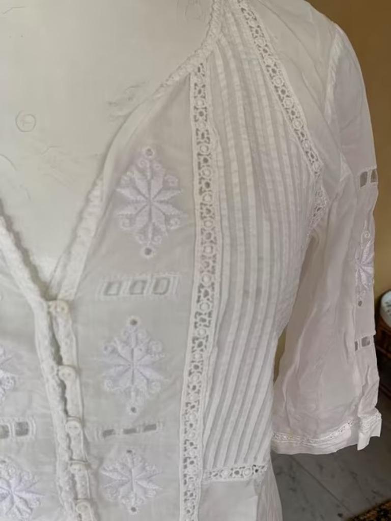 chemisier d'été en dentelle Massimo Dutti taille M -, Enlèvement, Taille 38/40 (M), Jaune