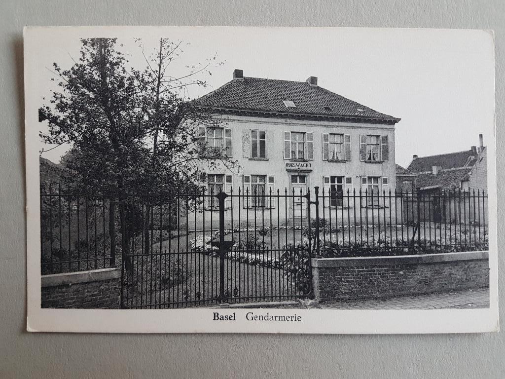 Postkaart Basel Bazel Gendarmerie Rijkswacht, Enlèvement ou Envoi, 1920 à 1940, Non affranchie, Flandre Orientale