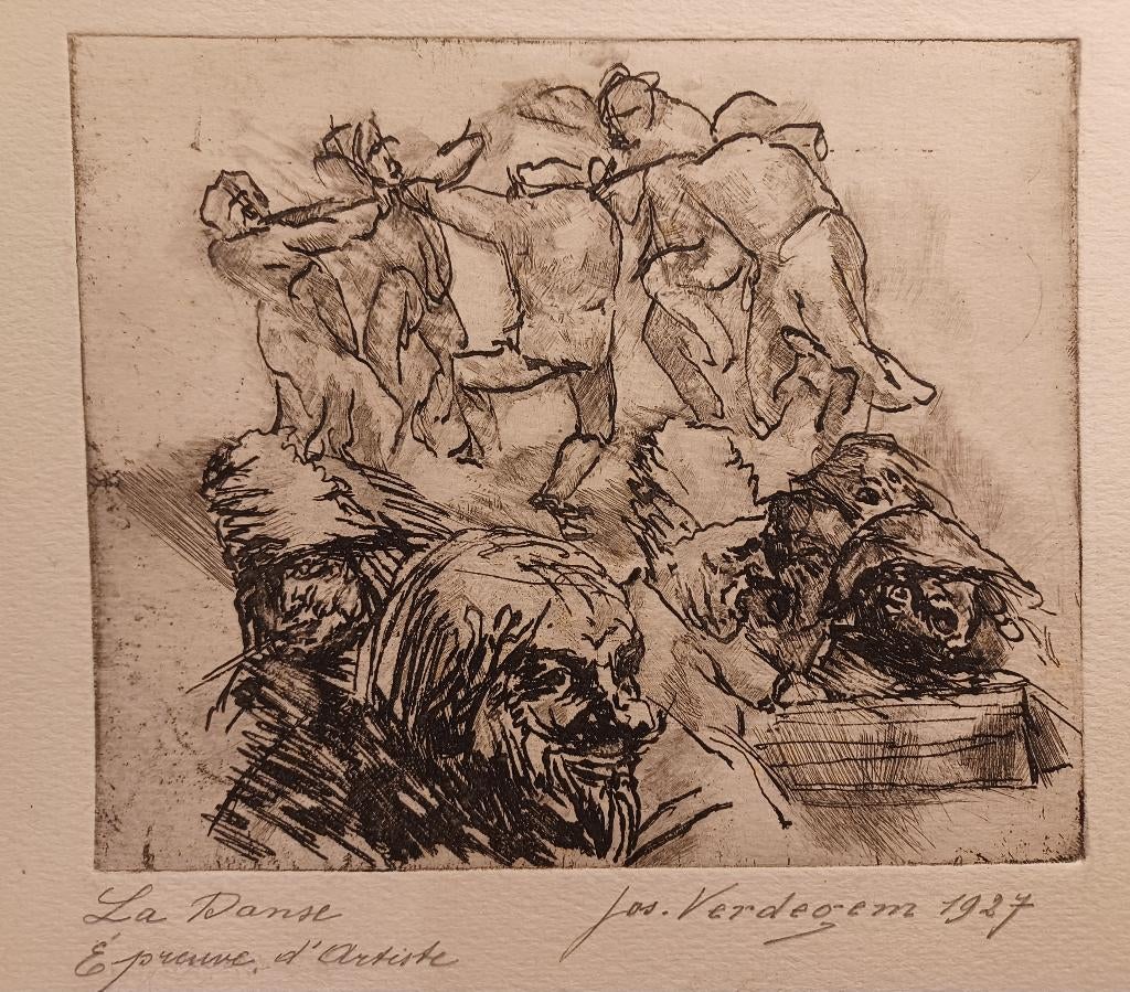 Jos Verdegem  Ets, Antiquités & Art, Enlèvement ou Envoi