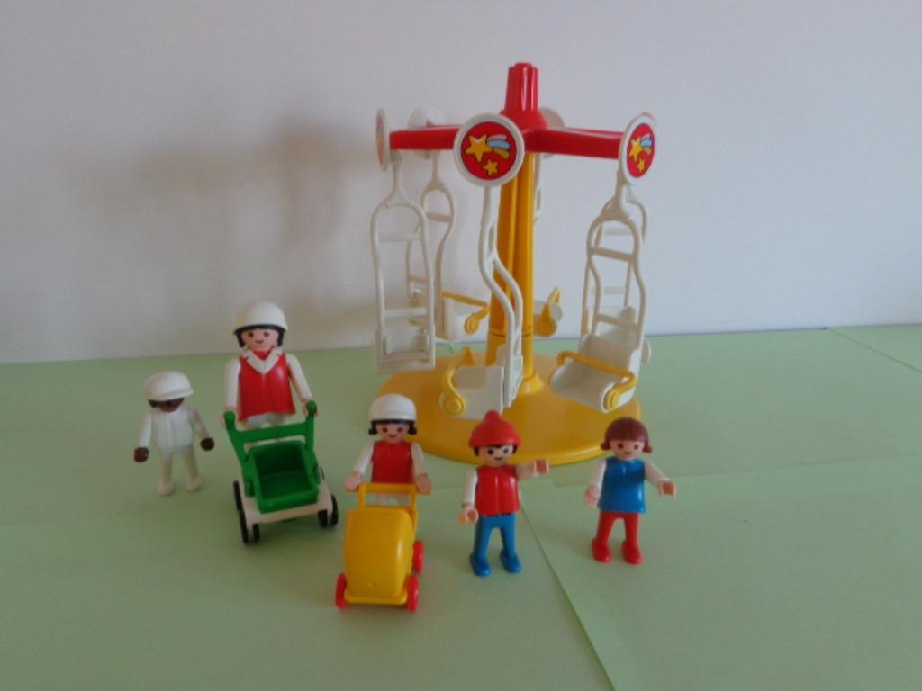 Playmobil manège, carrousel enfant, vintage 3195 - 1986, Enlèvement ou Envoi, Utilisé, Ensemble complet