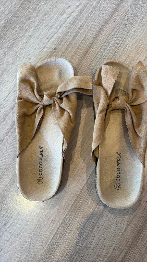 Slippers, Coco perla, Bruin, Gedragen, Ophalen
