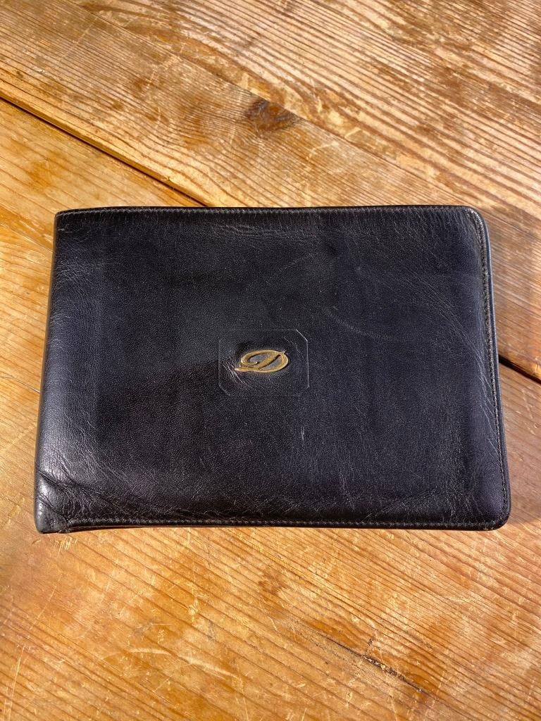 S.T. Dupont Paris Portemonnee Zwart Leder Luxe Unisex Wallet, Autres marques, Cuir, Comme neuf, Noir
