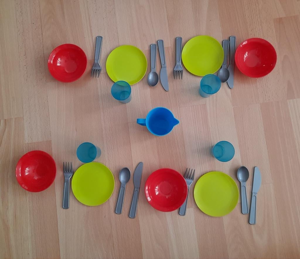 Dînette 4 personnes, Enfants & Bébés, Jouets | Jouer aux cuisines, Enlèvement ou Envoi, Comme neuf