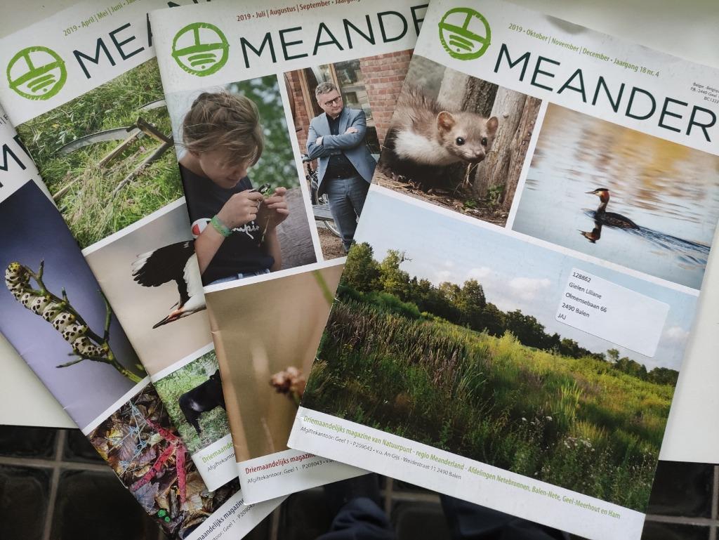 Tijdschrift Meander Natuurpunt oude jaargang(en), Enlèvement ou Envoi, 1980 à nos jours, Journal ou Magazine