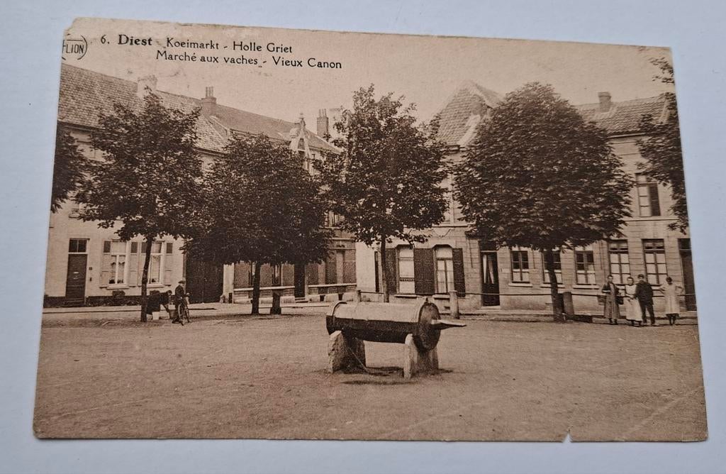 Diest, marché aux vaches,  vieux canon, Collections, Enlèvement ou Envoi, Affranchie, Brabant Flamand