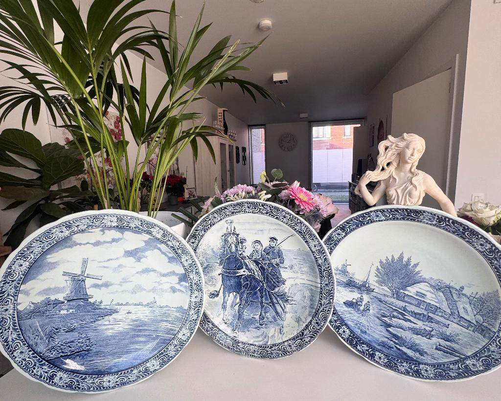 Vintage XL Delft Blauw – royal sphinx BOCH, Antiquités & Art, Enlèvement