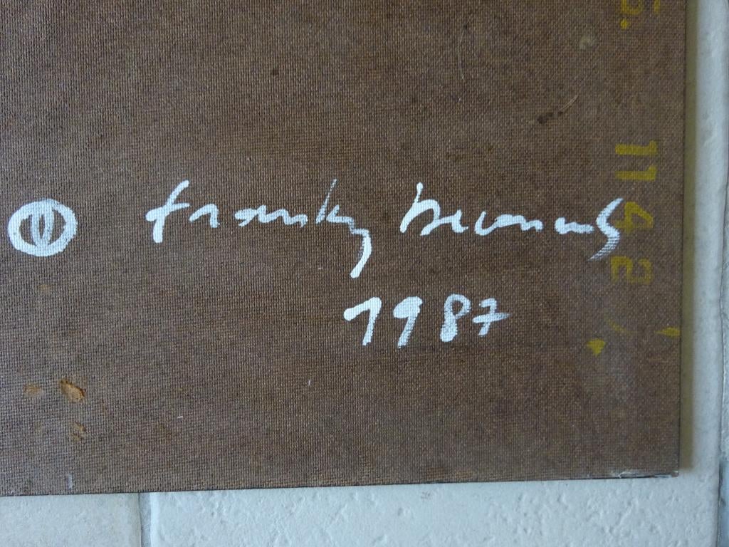Franky DC, Franky Deconinck, 1987, valse locaties I,  46x60, Antiek en Kunst, Kunst | Schilderijen | Modern, Ophalen of Verzenden