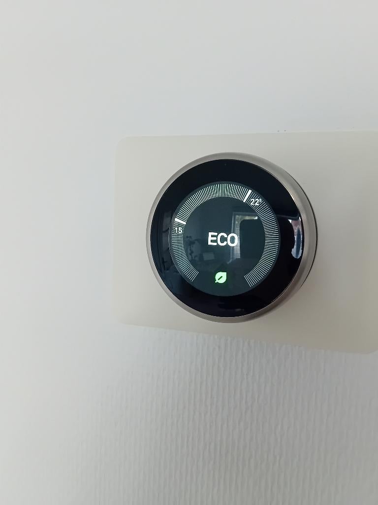 Thermostat  Google Nest Learning, filaire, acier inoxydable, Enlèvement, Thermostat intelligent, Utilisé