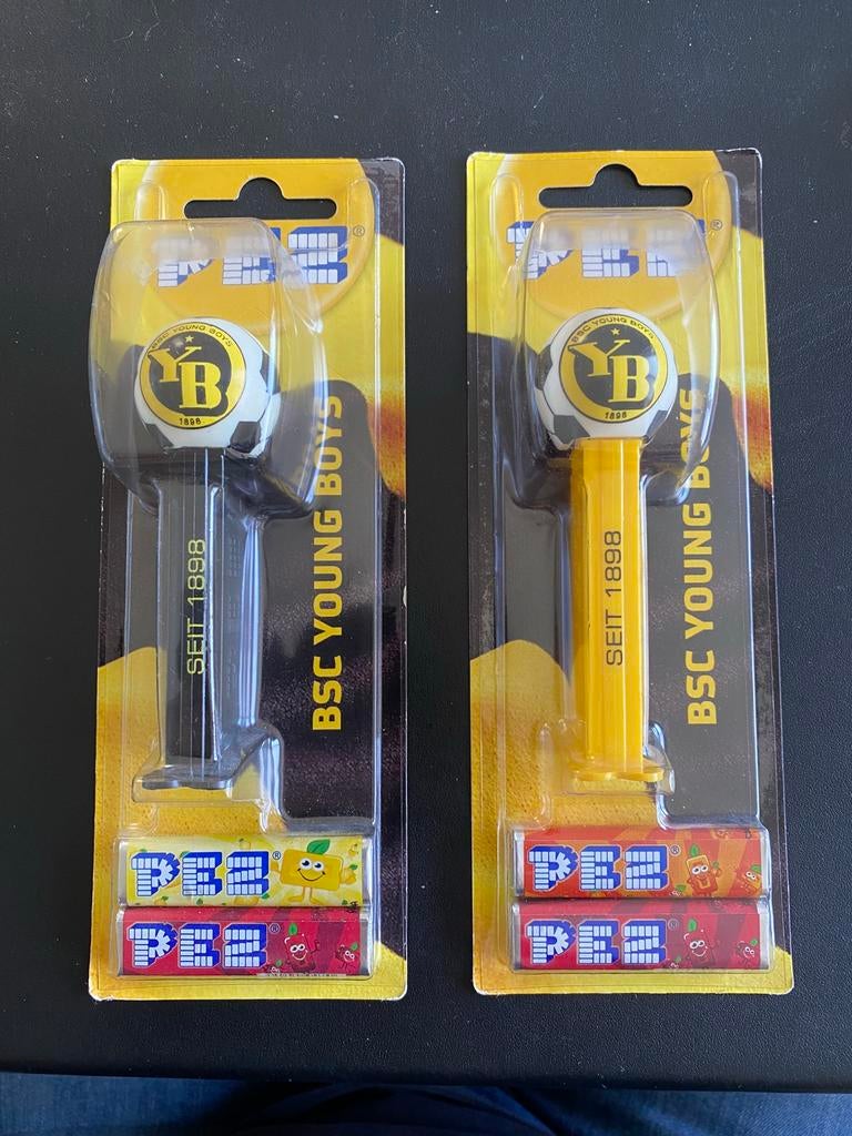 2 PEZ VOETBAL YOUNG BOYS BERN, Verzamelen, Ophalen of Verzenden, Zo goed als nieuw