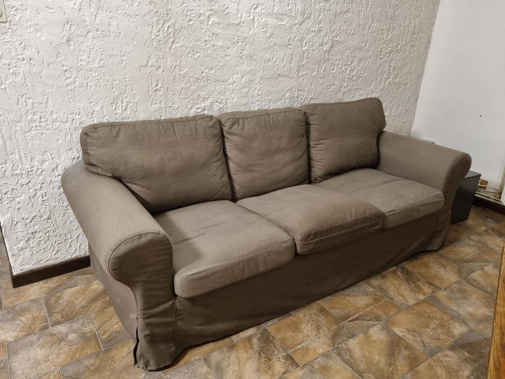 IKEA 3-zitsbank ertop, Ophalen
