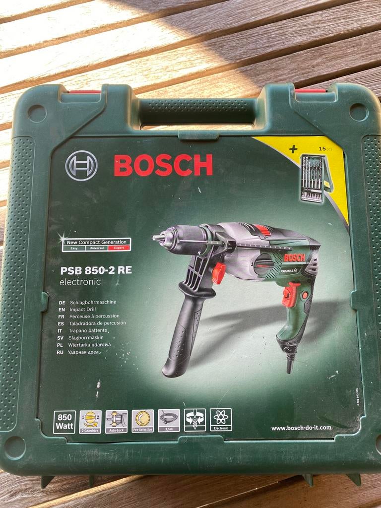 Perceuse à percussion Bosch PSB 850-2 RE, Bricolage & Construction, Outillage | Foreuses, Enlèvement, Utilisé, Perceuse, Mécanisme de percussion
