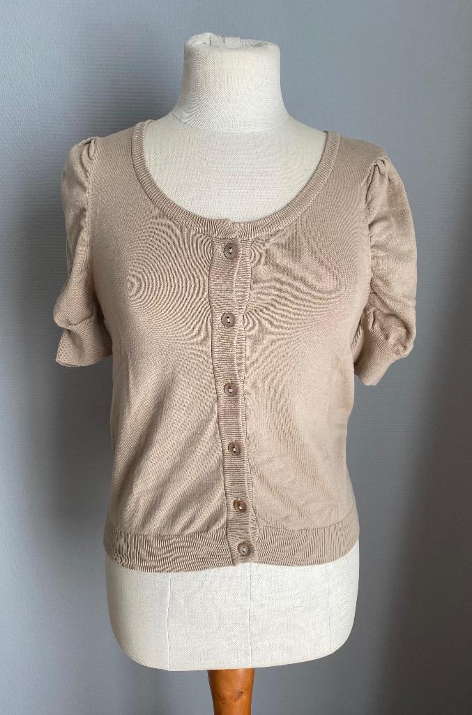 Olijfgroen topje Vue Sur Mer maat S, Vue Sur Mer, Verzenden, Korte mouw, Maat 36 (S)