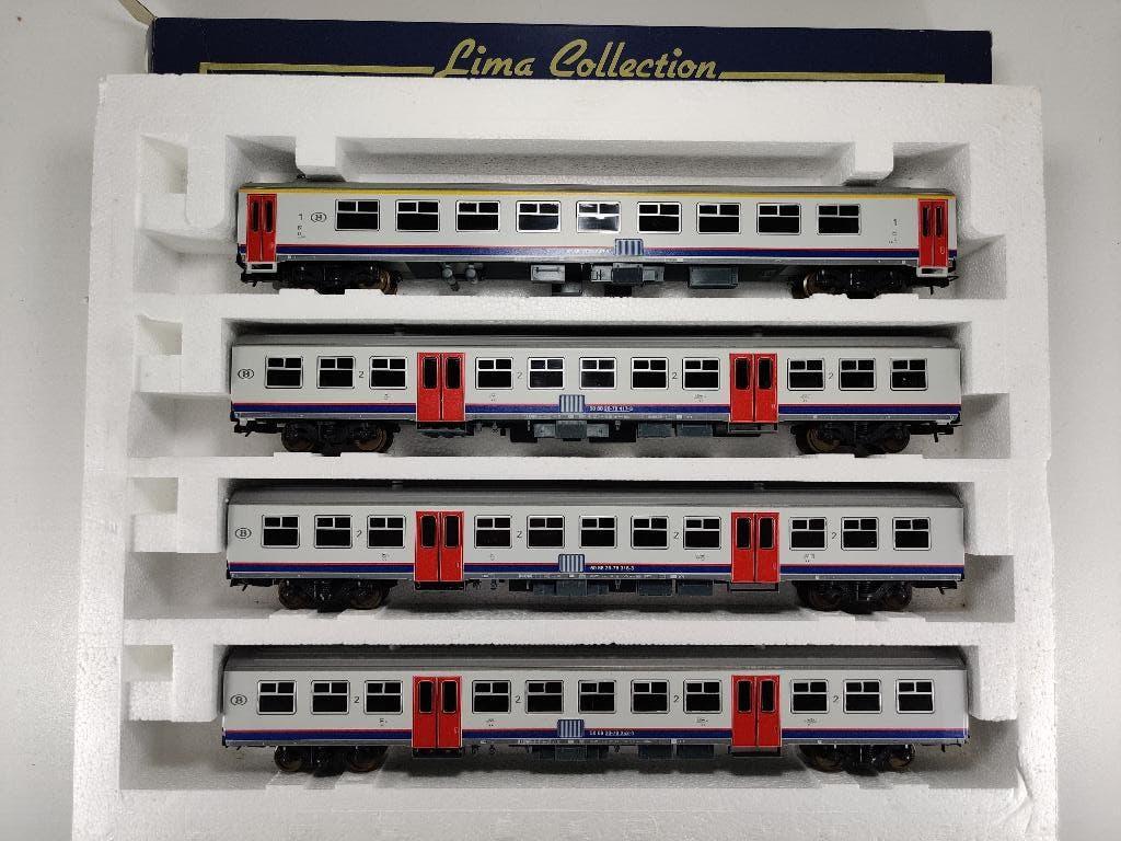 Lima Collection 149881 NMBS M 4 rijtuigen new look, Treinset, Gelijkstroom, Ophalen of Verzenden, Zo goed als nieuw