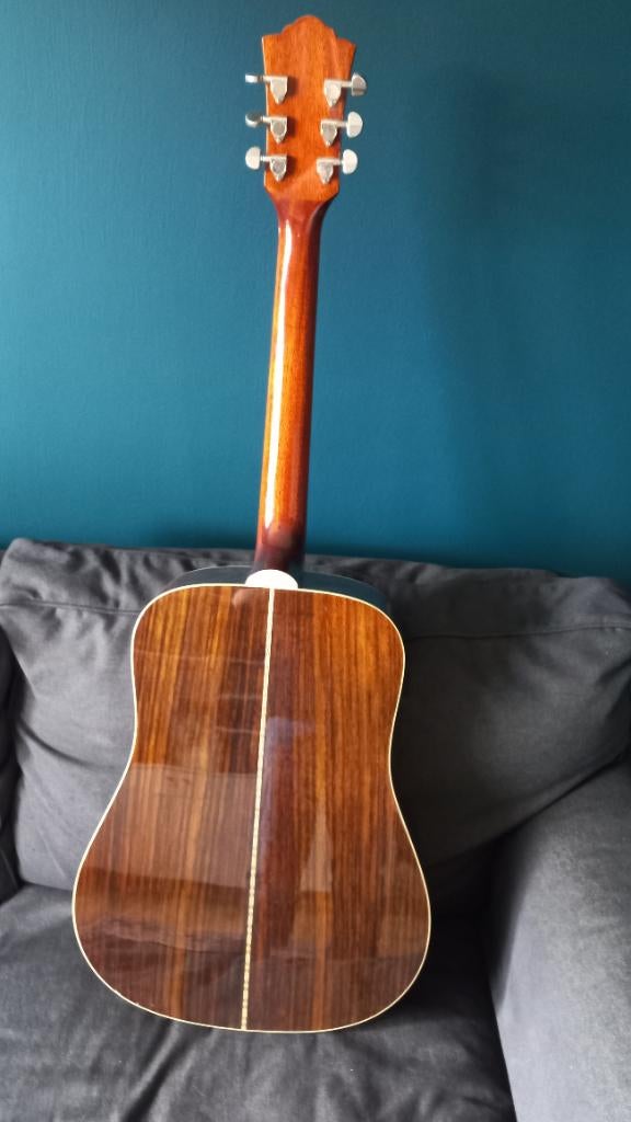 Linkshandige / lefty akoestische Guild, Muziek en Instrumenten, Ophalen, Gebruikt, Western- of Steelstringgitaar, Met koffer