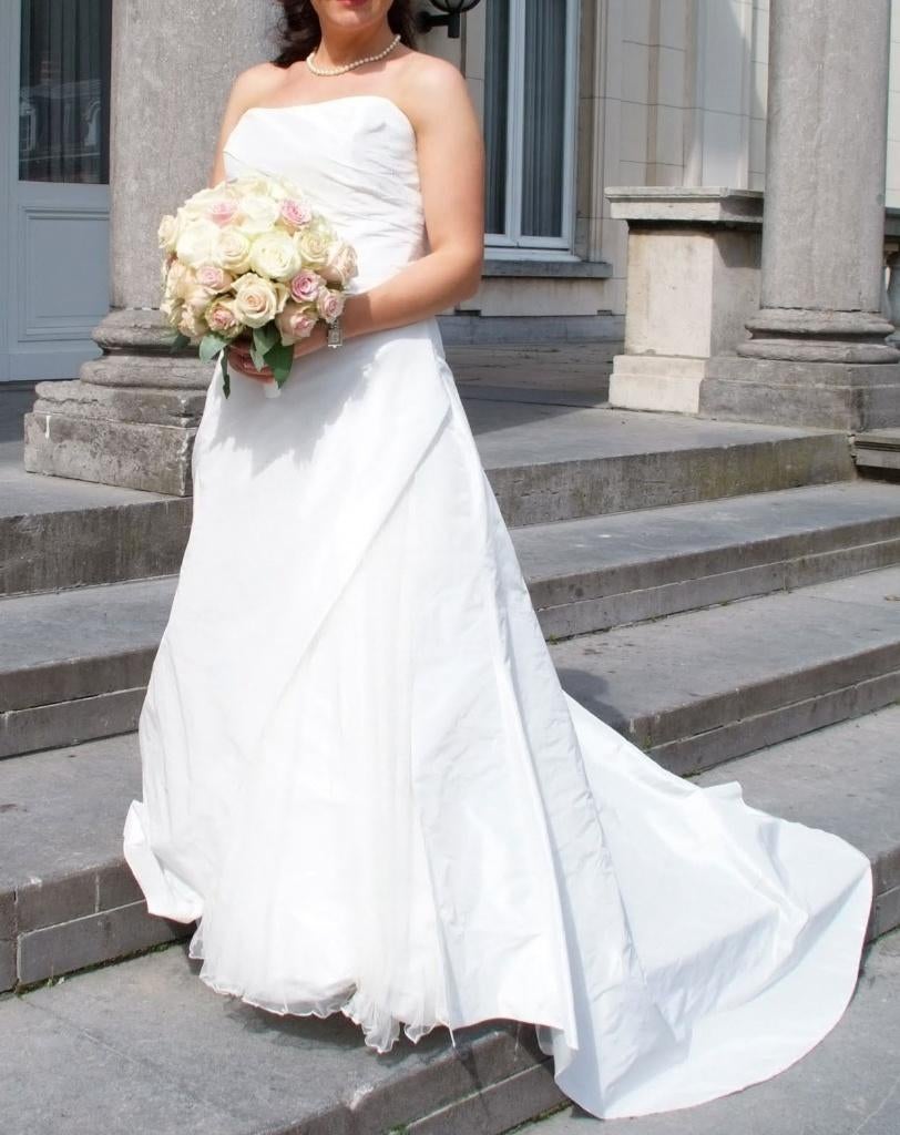 Trouwkleed van het merk Rembo Styling, Trouwjurk, Wit, Zo goed als nieuw, Ophalen