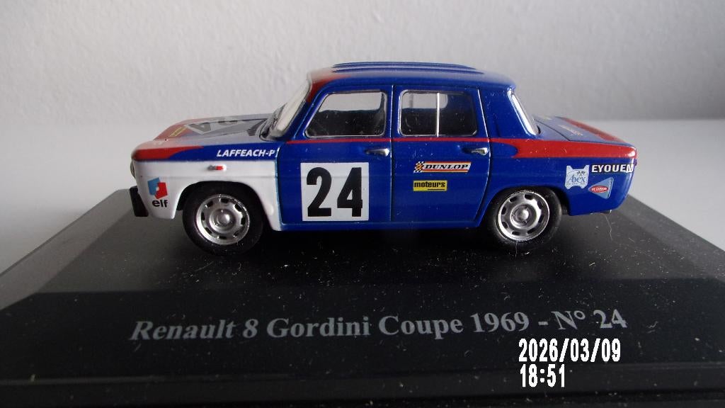 RENAULT 8 GORDINI #24 COUPE 69.ELIGOR 1/43 COM NEUVE, Enlèvement ou Envoi, Comme neuf, Voiture, Autres marques