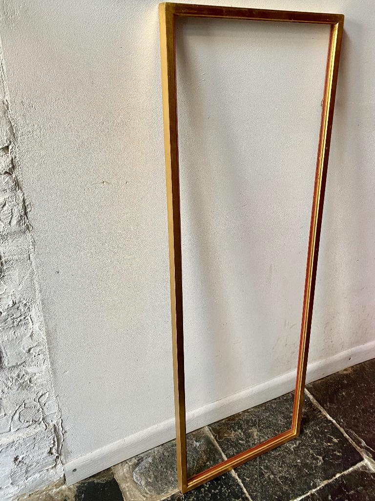 Cadre OR 30X90 ,baguette DEKNUDT, Maison & Meubles, Enlèvement ou Envoi, Moins de 100 cm, Comme neuf, Rectangulaire