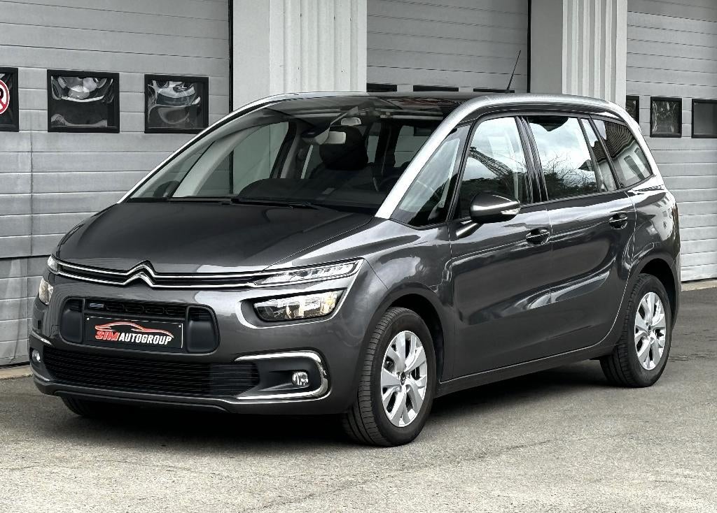 Citroen Grand C4 SpaceTourer 1.2/Benzine/Carplay/led/Navi, Auto's, Monovolume, 1199 cc, Grijs, 3 cilinders