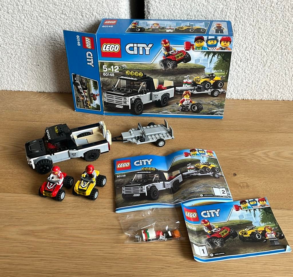 Lego City 60148 ATV Raceteam compleet, Ophalen, City, Lego, Zo goed als nieuw