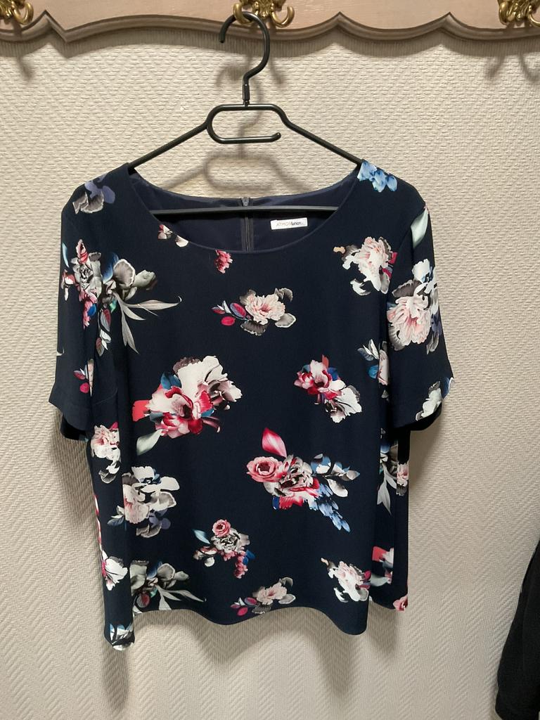 Bloes met korte mouwen, Ophalen, Zo goed als nieuw, Maat 42/44 (L), Blauw