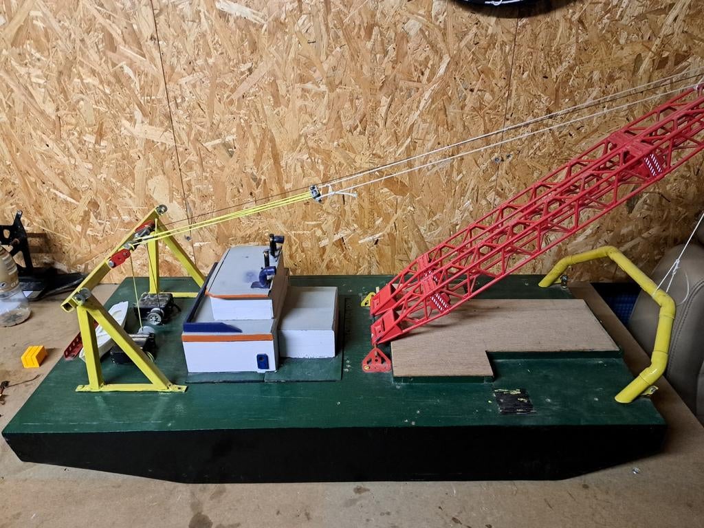 Kraanponton, Hobby en Vrije tijd, Ophalen, Gebruikt, 1:32 tot 1:50